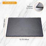2 Pcs 16 x10 in Slate Cheese Boards Slate Board for Meat Cheese Appetizers, Serving Plate Tray Serving Stone Boards Platter with 2 Chalks for Christmas Housewarming