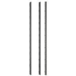 NewTechWood 1/12 ft. x 3 ft. Quick Deck Composite Deck Tile Straight Trim in Westminster Gray (2-Pieces/Box)