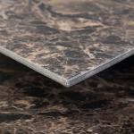 Lucida Surfaces Luxury Vinyl Floor Tiles | Glue Down Adhesive Flooring | Marble Look Rhombus Shaped Tile | MosaiCore | Single Sample Tile