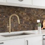 StyloVue 100 Pieces Peel and Stick Backsplash for Kitchen, 3" x 6" PVC Subway Tile 2025 Upgraded Rust Slate Backsplash Stick on Tile Elevate Kitchen, Bathroom, Fireplace,RV