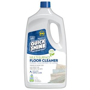 Quick Shine Multi Surface Floor Cleaner 64oz, Ready to Use-Streak Free-No Rinse, Use on Hardwood, Laminate, Luxury Vinyl Plank & Stone, Use in Spray Mops & Vac Mops, Safer Choice Cleaner