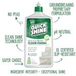 Quick Shine Multi Surface Floor Cleaner & Floor Polish w/Clean Shine Technology 2-27oz Bottles | Use on Hardwood, Laminate, Luxury Vinyl Plank, Tile & Stone | Safer Choice Formulas