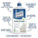Quick Shine Multi Surface Floor Cleaner & Floor Polish w/Clean Shine Technology 2-27oz Bottles | Use on Hardwood, Laminate, Luxury Vinyl Plank, Tile & Stone | Safer Choice Formulas