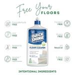 Quick Shine Multi Surface Floor Cleaner & Floor Polish w/Clean Shine Technology 2-27oz Bottles | Use on Hardwood, Laminate, Luxury Vinyl Plank, Tile & Stone | Safer Choice Formulas
