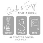 Quick Shine Multi Surface Floor Cleaner 64oz, Ready to Use-Streak Free-No Rinse, Use on Hardwood, Laminate, Luxury Vinyl Plank & Stone, Use in Spray Mops & Vac Mops, Safer Choice Cleaner