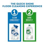 Quick Shine Multi Surface Floor Cleaner 64oz, Ready to Use-Streak Free-No Rinse, Use on Hardwood, Laminate, Luxury Vinyl Plank & Stone, Use in Spray Mops & Vac Mops, Safer Choice Cleaner