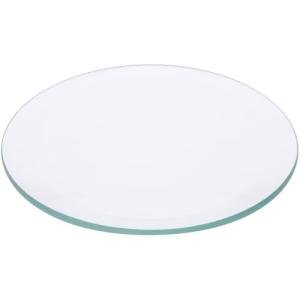 Plymor 4" Round, 5mm Thick Beveled Clear Glass Circle