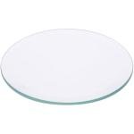 Plymor 4" Round, 5mm Thick Beveled Clear Glass Circle