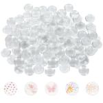 200 PCS Transparent Glass cabochons 1 inch Glass Dome Cabochons Crystal Clear Round Cabochon Non-calibrated Round 1 inch/25mm Round Cabochons Tiles for Craft Cameo Pendants Photo Jewelry Necklaces1