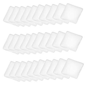 EXCEART 100pcs Square Glass Dome Cabochons Flat Back Clear Glass Cabochon Tiles for Photo Pendant Craft Jewelry Making 25mm