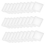 EXCEART 100pcs Square Glass Dome Cabochons Flat Back Clear Glass Cabochon Tiles for Photo Pendant Craft Jewelry Making 25mm