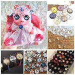 200 PCS Transparent Glass cabochons 1 inch Glass Dome Cabochons Crystal Clear Round Cabochon Non-calibrated Round 1 inch/25mm Round Cabochons Tiles for Craft Cameo Pendants Photo Jewelry Necklaces1