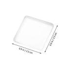 EXCEART 100pcs Square Glass Dome Cabochons Flat Back Clear Glass Cabochon Tiles for Photo Pendant Craft Jewelry Making 25mm