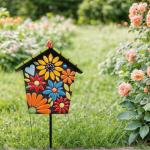 Artspac Petal Ceramic Mosaic Tiles for Crafts, 454g Mosaic Tiles Ceramic,Floral Mosaic Craft Supplies for Garden Spring Decoration
