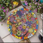 Artspac Petal Ceramic Mosaic Tiles for Crafts, 454g Mosaic Tiles Ceramic,Floral Mosaic Craft Supplies for Garden Spring Decoration
