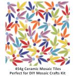 Artspac Petal Ceramic Mosaic Tiles for Crafts, 454g Mosaic Tiles Ceramic,Floral Mosaic Craft Supplies for Garden Spring Decoration