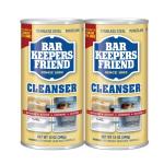 Bar Keepers Friend Powder Cleanser (2 x 12 oz) Multipurpose Cleaner, Stain & Rust Remover for Bathroom, Kitchen & Outdoor Use on Stainless Steel, Aluminum, Brass, Tile, Ceramic, Porcelain & More