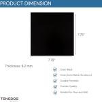 Tenedos 8x8 Subway Square Porcelain Floor Wall Tile Matte Finish for Backsplash Kitchen, Accent Decor, Bathroom Shower Tile (Black, 1 Piece)