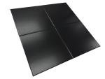 Tenedos 8x8 Subway Square Porcelain Floor Wall Tile Matte Finish for Backsplash Kitchen, Accent Decor, Bathroom Shower Tile (Black, 1 Piece)