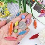 Artspac Petal Ceramic Mosaic Tiles for Crafts, 454g Mosaic Tiles Ceramic,Floral Mosaic Craft Supplies for Garden Spring Decoration