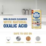 Bar Keepers Friend Powder Cleanser (2 x 12 oz) Multipurpose Cleaner, Stain & Rust Remover for Bathroom, Kitchen & Outdoor Use on Stainless Steel, Aluminum, Brass, Tile, Ceramic, Porcelain & More