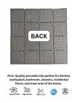 Tenedos T‎PACFD-PL Ultramarine Blue Water Splash Effect Square 3x3 Porcelain Pool Mosaic Floor Wall Tile Backsplash for Kitchen, Bathroom Shower, Swimming Pool, Accent Decor (1 Sheet)