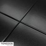 Tenedos 8x8 Subway Square Porcelain Floor Wall Tile Matte Finish for Backsplash Kitchen, Accent Decor, Bathroom Shower Tile (Black, 1 Piece)