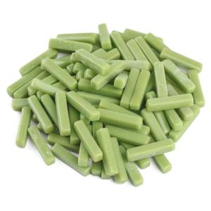 Youway Style Green Mosaic Tiles for Crafts Bulk,150g Strips Shapes Mosaic Glass Pieces,Glass Mosaic Garden Craft Kit