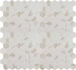 MSI S International Calacatta Hexagon Porcelain Tile for Kitchen Backsplash Wall Tile for Bathroom Accent Wall Tile and Shower Wall Tile White 12in x 11.53in