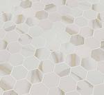 MSI S International Calacatta Hexagon Porcelain Tile for Kitchen Backsplash Wall Tile for Bathroom Accent Wall Tile and Shower Wall Tile White 12in x 11.53in