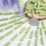 Youway Style Green Mosaic Tiles for Crafts Bulk,150g Strips Shapes Mosaic Glass Pieces,Glass Mosaic Garden Craft Kit