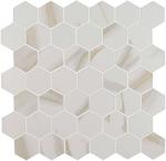 MSI S International Calacatta Hexagon Porcelain Tile for Kitchen Backsplash Wall Tile for Bathroom Accent Wall Tile and Shower Wall Tile White 12in x 11.53in