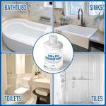 Cocomfix Tub and Tile Paint - Black Porcelain Touch Up Paint for Scratches & Chips on Porcelain, Acrylic, Fiberglass Tubs, Sinks, Tiles and Toilets (Semi-Gloss)