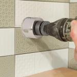 HLOFIZI 1-5/8 Inch Diamond Hole Saw Tile Hole Saw for Ceramic, Tile, Glass, Granite, Porcelain, Marble, with Guiding Drill Bit