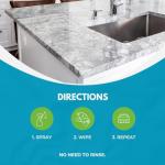 StoneTech Stone & Tile Cleaner Spray – Daily Cleaner for Granite, Marble, Ceramic, Porcelain & Stone – Removes Spills, Dirt & Grease – pH Neutral - 2-Pack, 24oz each + 2 Microfiber Cloths