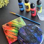 50 Pack Ceramic Tiles for Crafts Coasters, Ceramic White Tiles Unglazed 4x4 with Cork Backing Pads, Use with Alcohol Ink or Acrylic Pouring, DIY Make Your Own Coasters, Mosaics, Painting Projects