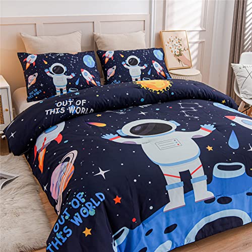 Galaxy Space Themed Comforter Set for Kids