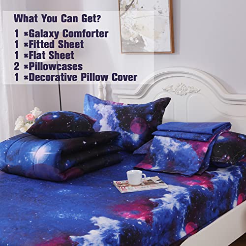 Twin Galaxy Comforter Set - Outer Space Bedding