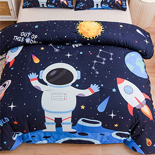 Galaxy Space Themed Comforter Set for Kids