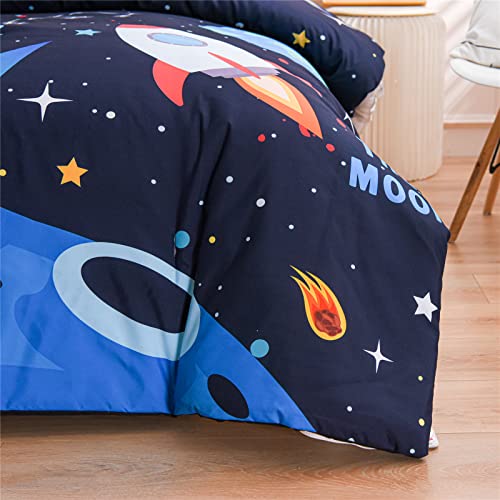 Galaxy Space Themed Comforter Set for Kids