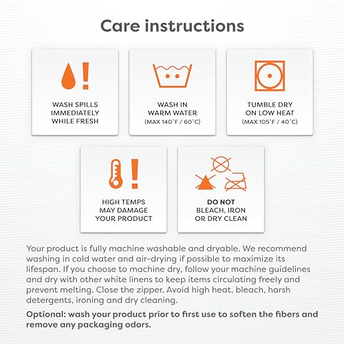 King Pillow Encasement Set - Hypoallergenic & Waterproof