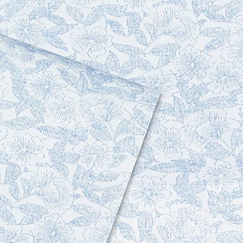 Laura Ashley Blossoming Blue Full Cotton Bedding Set