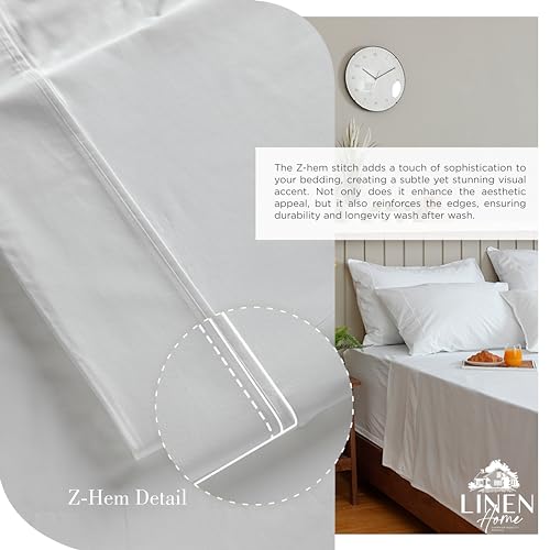 Queen Size 100% Cotton Percale Sheet Set