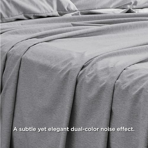 Bedsure Queen Sheet Set – Soft Grey 4 Pieces