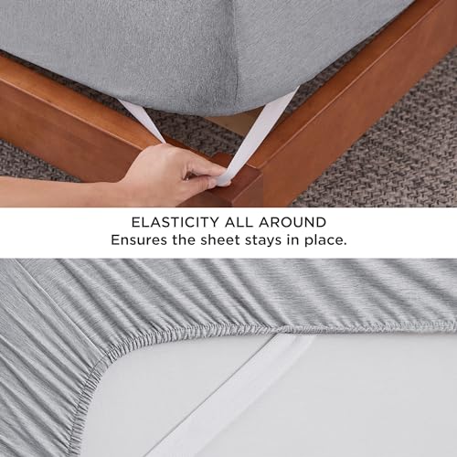 Bedsure Queen Sheet Set – Soft Grey 4 Pieces