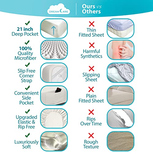 Ivory King Size Cooling Sheet Set - 4 pcs