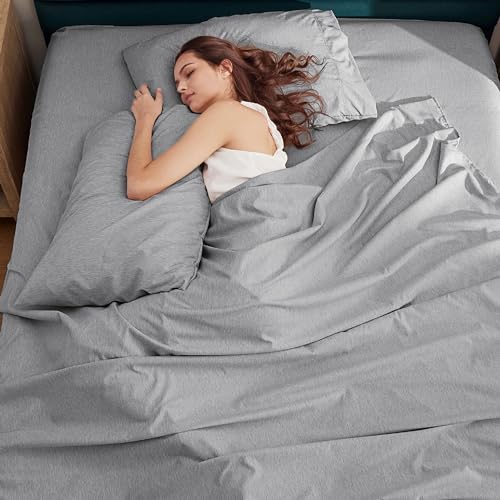 Bedsure Queen Sheet Set – Soft Grey 4 Pieces