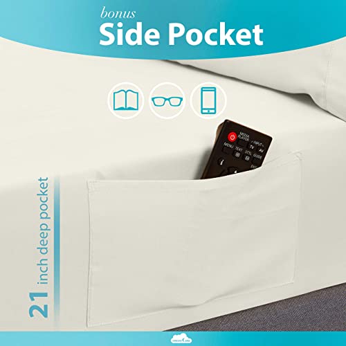 Ivory King Size Cooling Sheet Set - 4 pcs