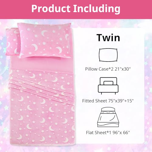 Glow in the Dark Kids Twin Sheet Set