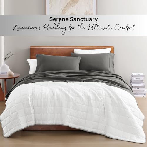 Charcoal Twin XL 100% Organic Cotton Sheet Set